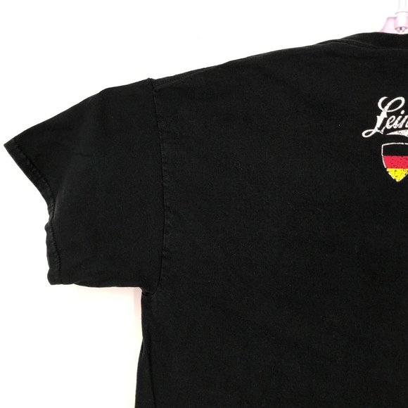 Leinenkugel's Oktoberfest Mens Shirt Large Black 2012 Short Sleeve Leinie's - Picture 8 of 12